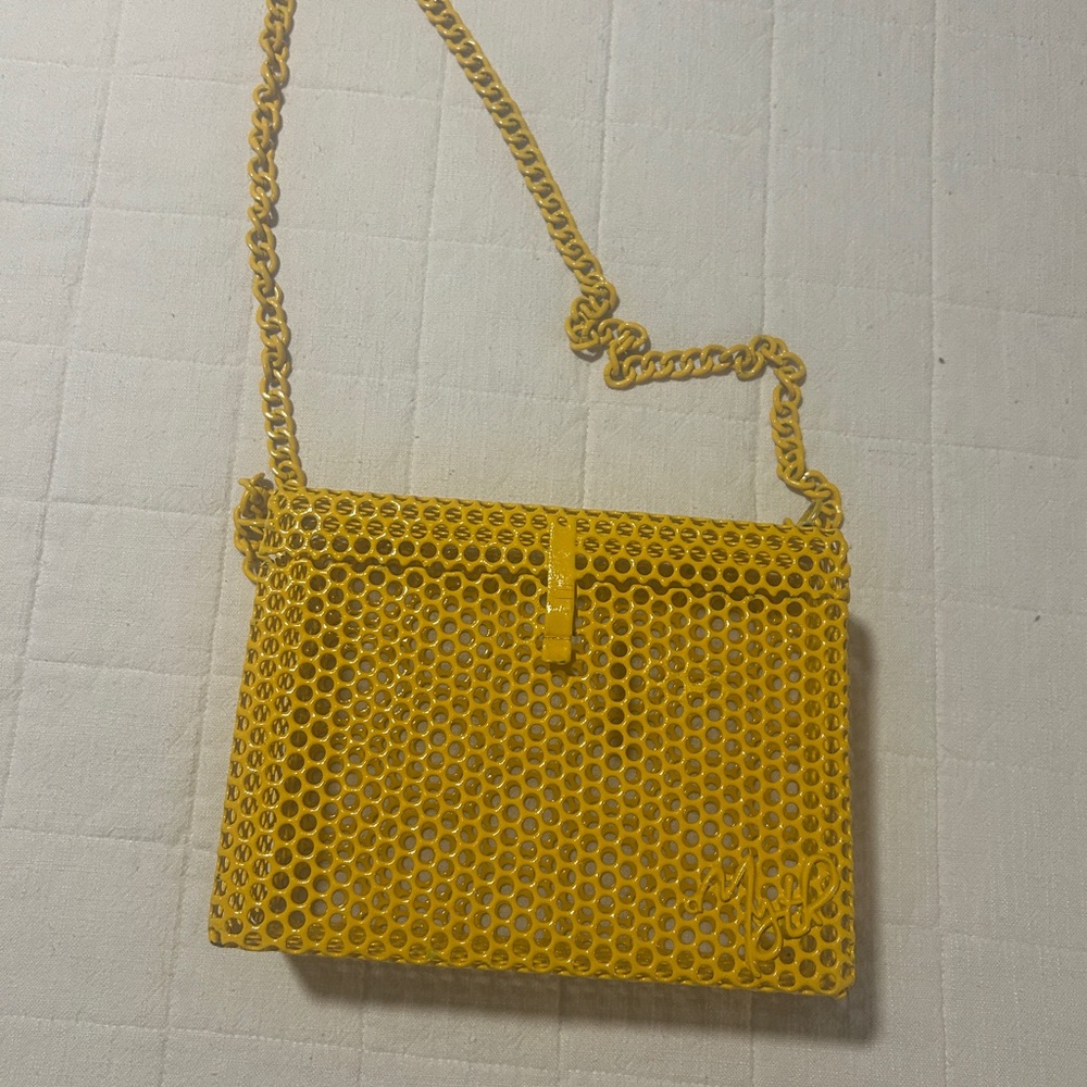 Yellow Chain Shoulder Bag